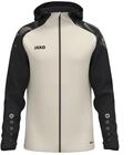 JAKO Kapuzenjacke Sonic, off white/schwarz, 140