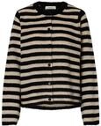 SELECTED WOMEN Damen Slflulu New Ls Knit Cardigan Noos, Black, L