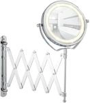 WENKO LED Kosmetikspiegel Brolo - Wandspiegel, h&ouml;henverstellbar, schwenkbar,...