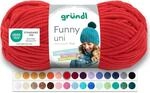 Gr&uuml;ndl Wolle Funny uni - dicke weiche Chenille Wolle zum H&auml;keln - H&auml;kelwolle -