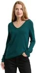 Tom Tailor Damen 1012976 Strickpullover Mit V-Ausschnitt, 12818 - Deep Meadow Green,