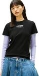 Tommy Jeans Damen T-Shirt Kurzarm Regular Essential mit Rundhalsausschnitt,...