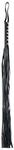 Erotic Fashion Peitsche 75 cm, schwarz Leder Peitsche mit 8 Str&auml;ngen, 1er-Pack (1 x