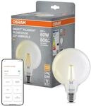 Osram SMART+ LED-Lampe Globe, E27, Filament klar, 2700 K warmwei&szlig;, dimmbar, App- und