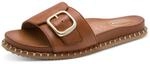 Tamaris Comfort Damen Mule Flat MultiAdjustable Cognac Nappa 36
