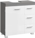 VASAGLE Waschbeckenunterschrank, Badezimmerschrank, 3 gro&szlig;e Schubladen, 30 x 60 x 64