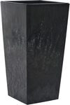 Siena Garden Pflanzgef&auml;&szlig;e Nizza Stone schwarz Betonoptik, 30 x 57 cm