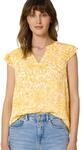 Street One Studio Damen Blusentop aus Chiffon mit Split Neck