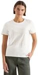 Damen T-Shirt mit Rundhals und Folienprint