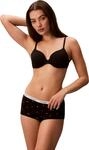 Calvin Klein Damen Hipster Boyshort mit Logobund, Schwarz (Seeing Stars Black), XS