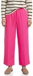 Street One Wide Leg Hose im Loose Fit auf Leinen Magenta Dream 38