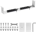 Maclean MC-107 Kabel Organizer 85 cm aus Stahl | Untertisch Kabelsammler