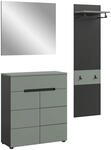 xonox.home - Garderobenkombination Canu 3tlg. 180x190x37 cm in Korpus Basalt...