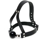 Erotic Fashion ra7583 Mundknebel, schwarz Leder Verstellbar, 1er-Pack (1 x 1...