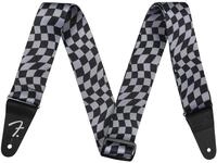 Fender Wavy Checkerboard Polyestergurt, Grey