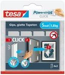 tesa Powerstrips CLICK - Klett-Klebepads zum An- und Abklicken von Bilderrahmen und