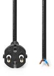 NEDIS Staubsauger Netzkabel |0.70 m | CEE 7/17 | 250 V AC | 16 A | Schwarz | PVC