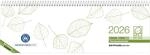 Zettler Tischquerkalender 1W/1S Blauer Engel Recycling 2026 &ndash; Wochenkalender 30 &times;