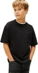 Tommy Hilfiger Boy's Essential Archive Fit Tee SS KB0KB09646 Other Tops, Schwarz