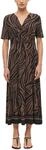 s.Oliver Damen Midi-Wickelkleid &ndash; Regular Fit, Viskosemix-Jersey,...