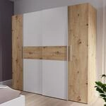 Forte Ginger Kleiderschrank 200, moderner Schrank mit 4 T&uuml;ren und vielen