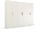 Rauch M&ouml;bel Skandi by Quadra Spin Schrank Dreht&uuml;renschrank, Wei&szlig;, 6-TRG., inkl. 3