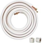 VEVOR 50FT Mini-Split-Leitungsset, Kupferrohre mit 1/4 Zoll und 1/2 Zoll