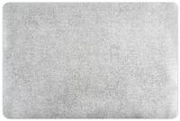 Excelsa Platinum Set mit 6 rechteckigen Tischsets, PVC-Kunststoff, 43 x 30 cm, Silber