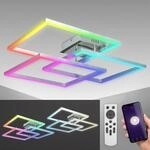 B.K.Licht - Smart Home LED Deckenlampe mit App- und Sprachsteuerung,...