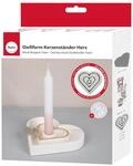 Rayher Silikon Gie&szlig;form Kerzenst&auml;nder Herz, 15,9 x 15 cm, H&ouml;he 2,5 cm,...