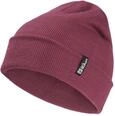 Jack Wolfskin Unisex Rib Beanie-M&uuml;tze, Raisin, Einheitsgr&ouml;&szlig;e EU