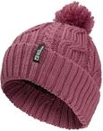 Jack Wolfskin Unisex Pompom Beanie-M&uuml;tze, Raisin, Einheitsgr&ouml;&szlig;e EU