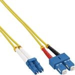 InLine 88656G LWL Duplex Kabel, LC/SC, 9/125&micro;m, OS2, 25m