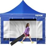 VEVOR Pavillon faltbar 3x3m Faltpavillon 240g PVC-beschichtetes Polyester