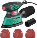 HYCHIKA 140W Deltaschleifer, 13000 OPM Multischleifer Effiziente Staubabsaugung, mit