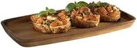 APS Servierbrett, Brett aus ge&ouml;ltem Akazienholz, Tablett aus Holz, Holzbrett...