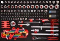 KS Tools 811.1137 1/4'' + 1/2'' Steckschl&uuml;ssel-Satz in Schaumstoffeinlage,...