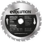 Evolution Power Tools GW185TCT-24 &ndash; 185 mm houtzaagblad &ndash; met hardmetalen