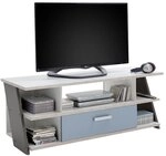 FMD furniture Lowboard, Spanplatte, Sandeiche/farbig, ca. 135 x 51,5 x 50 cm