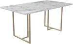 Astor | Esstisch 160x90 cm 8 Pl&auml;tze in Marble Look White