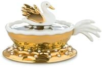 Alessi Narciso MJ16 13 - Design Dekokugel aus Porzellan, Handdekoriert