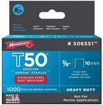 Arrow Staples Box 1000 - Stainless Steel 3/8in