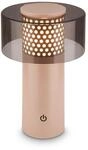 BRILONER - LED Tischlampe kabellos IP44 mit Touch, dimmbar, warmwei&szlig;es Licht,
