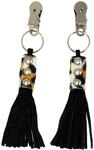 Erotic Fashion Brustklammern, Leopard-schwarzes Leder, 1er-Pack (1 x 1 St&uuml;ck)