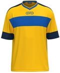 JAKO Unisex Trikot Club 92, Kurzarm, gelb/royal/Navy, S