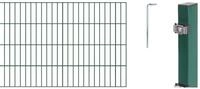 Alberts 646363 Doppelstabmattenzaun als 26 tlg. Zaun-Komplettset | verschiedene