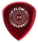 JIM DUNLOP Plektrum Flow Gloss 2,00mm 12 St&uuml;ck, Rot