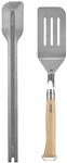 Opinel Grill-Set mit Klappmesser N&deg;12, Spatula+ und XL-Zange aus rostfreiem Stahl,