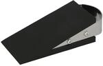 Westcott T&uuml;rstopper in Keilform Schwarz | Gummi T&uuml;rstopper mit Edelstahl...