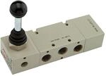 RIEGLER 106474-514.125 5/3-Wegeventil, man. 90&deg; Hebel bistabil Mitte...